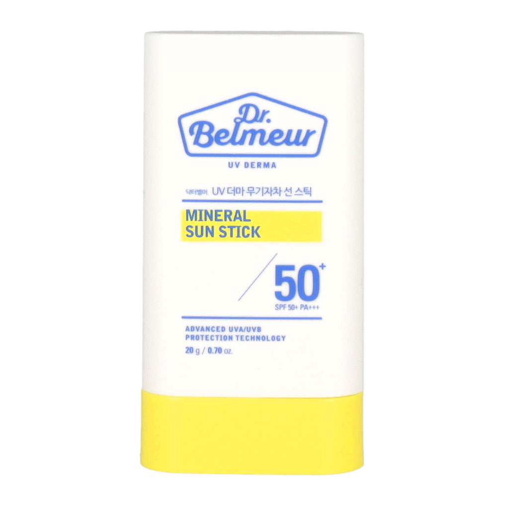 THE FACE SHOP THE FACE SHOP Dr.Belmeur UV Derma Mineral Sun Stick SPF50+ PA+++ - soothing - front bottle shot