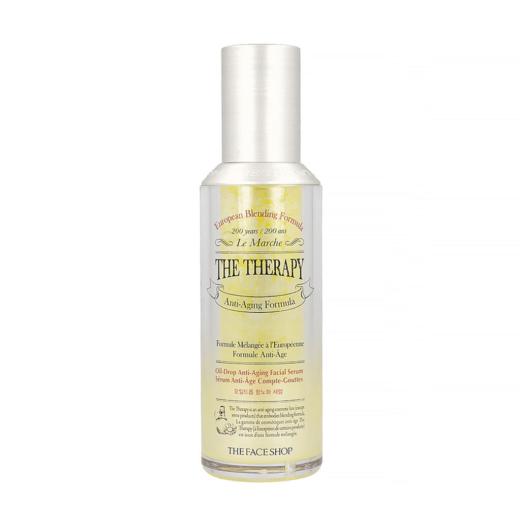 THE FACE SHOP THE FACE SHOP The Therapy Oil Drop Anti-Aging Serum 45ml - hydrating - front bottle shot
