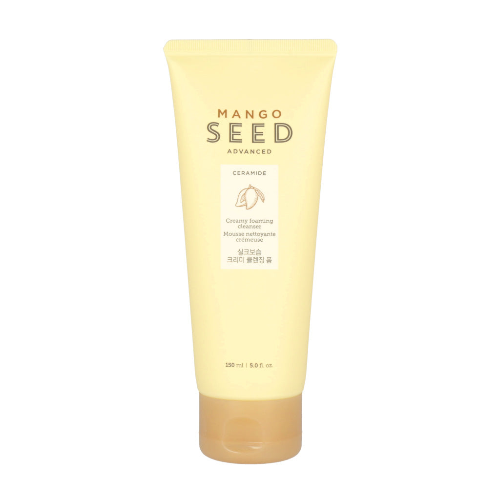 THE FACE SHOP THE FACE SHOP Mango Seed Creamy Foaming Cleanser 150ml - hydrating - front bottle shot