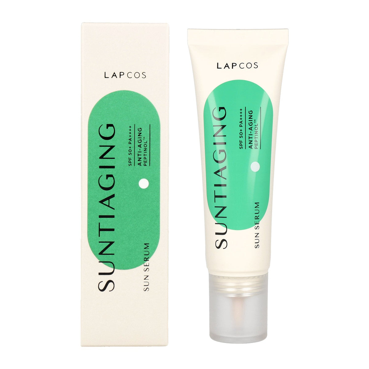 LAPCOS LAPCOS Suntiaging SPF50+ PA++++ Golf Sun Serum 50ml - hydrating - front bottle shot
