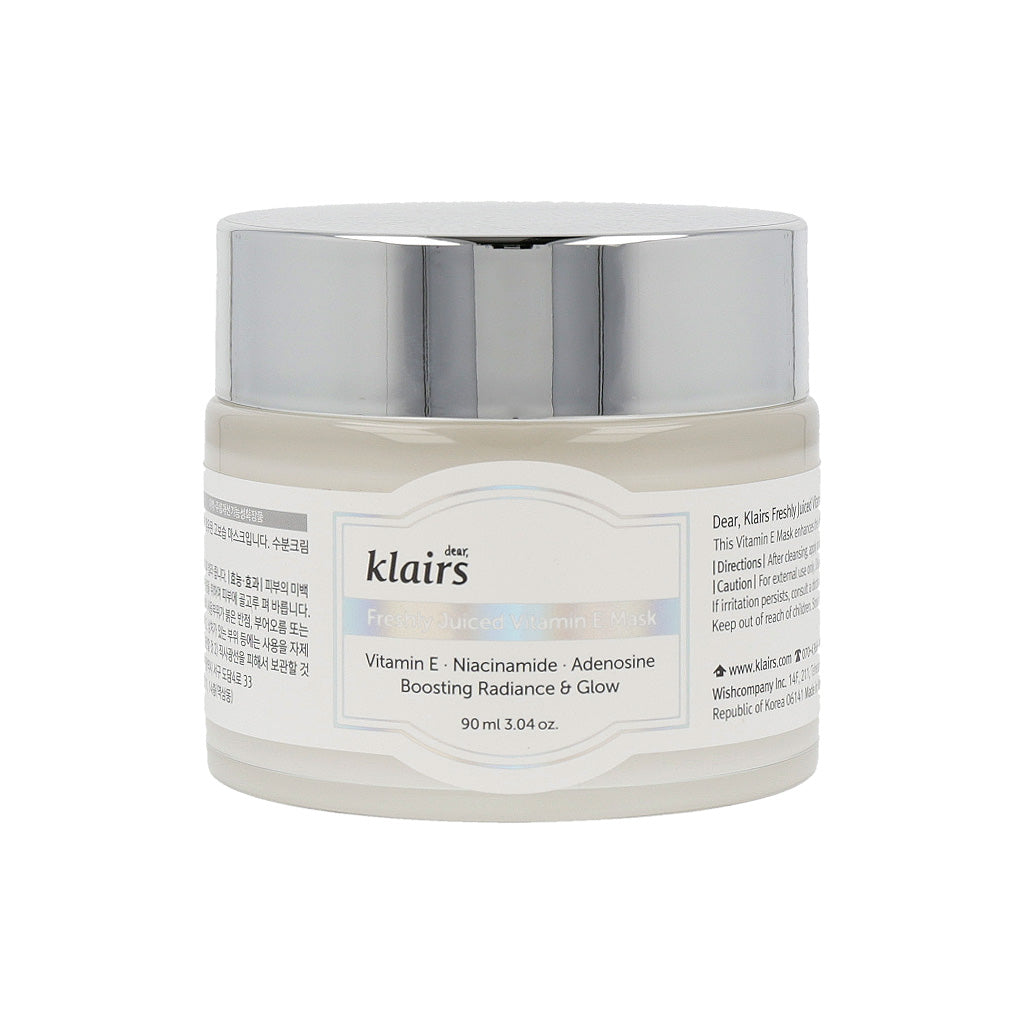 dear, klairs dear, klairs Freshly Juiced Vitamin E Mask 90ml - hydrating - front bottle shot