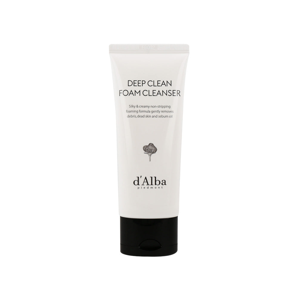 d'Alba d'Alba White Truffle Deep Clean Foam Cleanser 80ml - pore care - front bottle shot