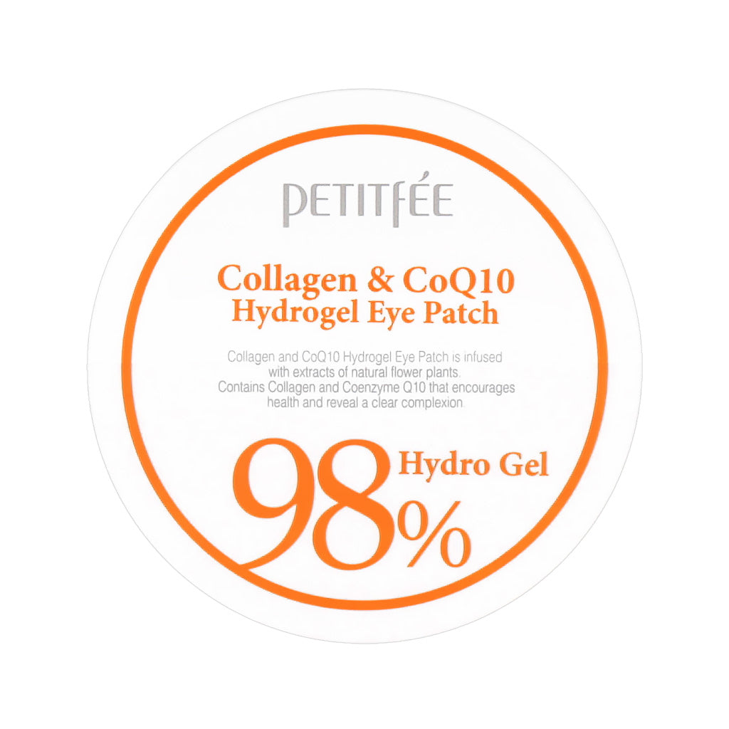 Petitfee PETITFEE Collagen & CoQ10 Hydrogel Eye Patch 60ea (30days) - hydrating - front bottle shot