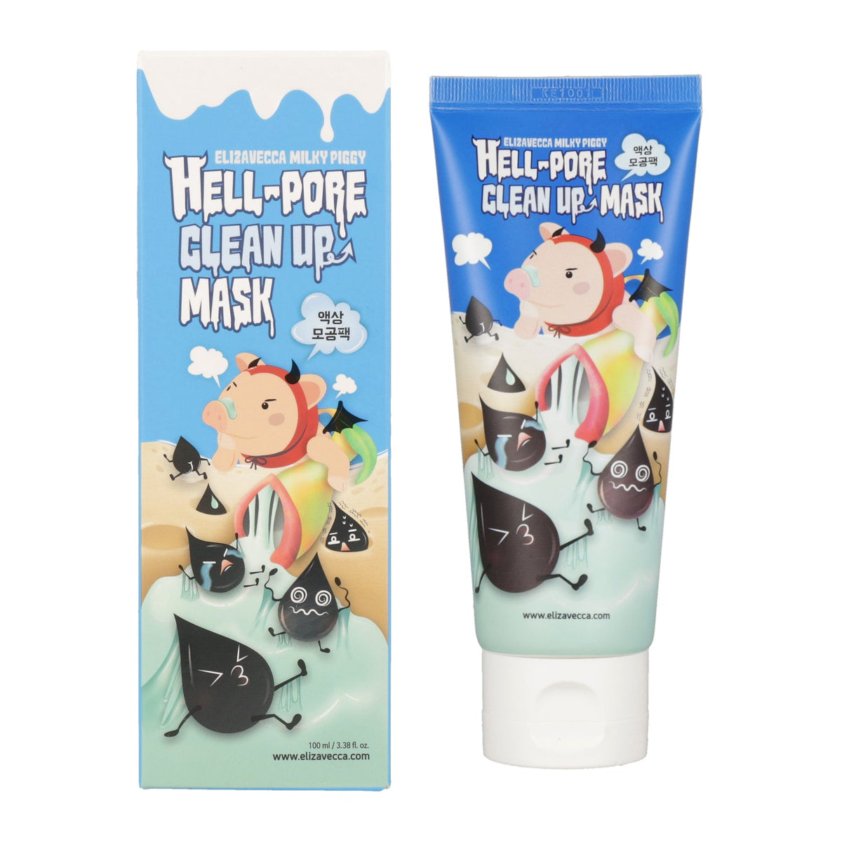 Elizavecca Elizavecca Hell Pore Clean Up Mask 100ml - pore care - front bottle shot