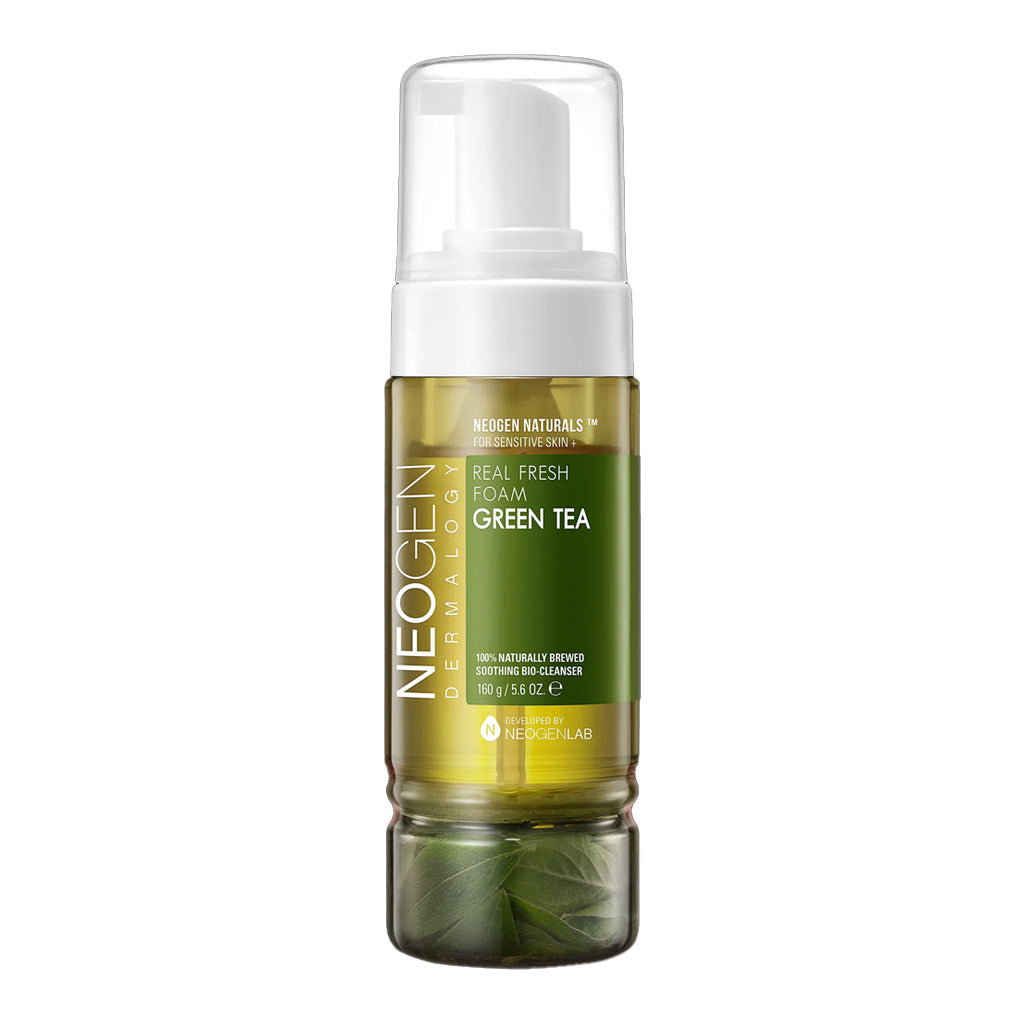 NEOGEN NEOGEN DERMALOGY Real Fresh Foam Cleanser Green Tea 160g - hydrating - front bottle shot