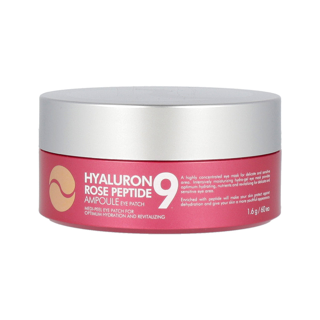 MEDI-PEEL MEDI-PEEL Hyaluron Rose Peptide-9 Ampoule Eye Patch 1.6g x 60 Pads - exfoliating - front bottle shot