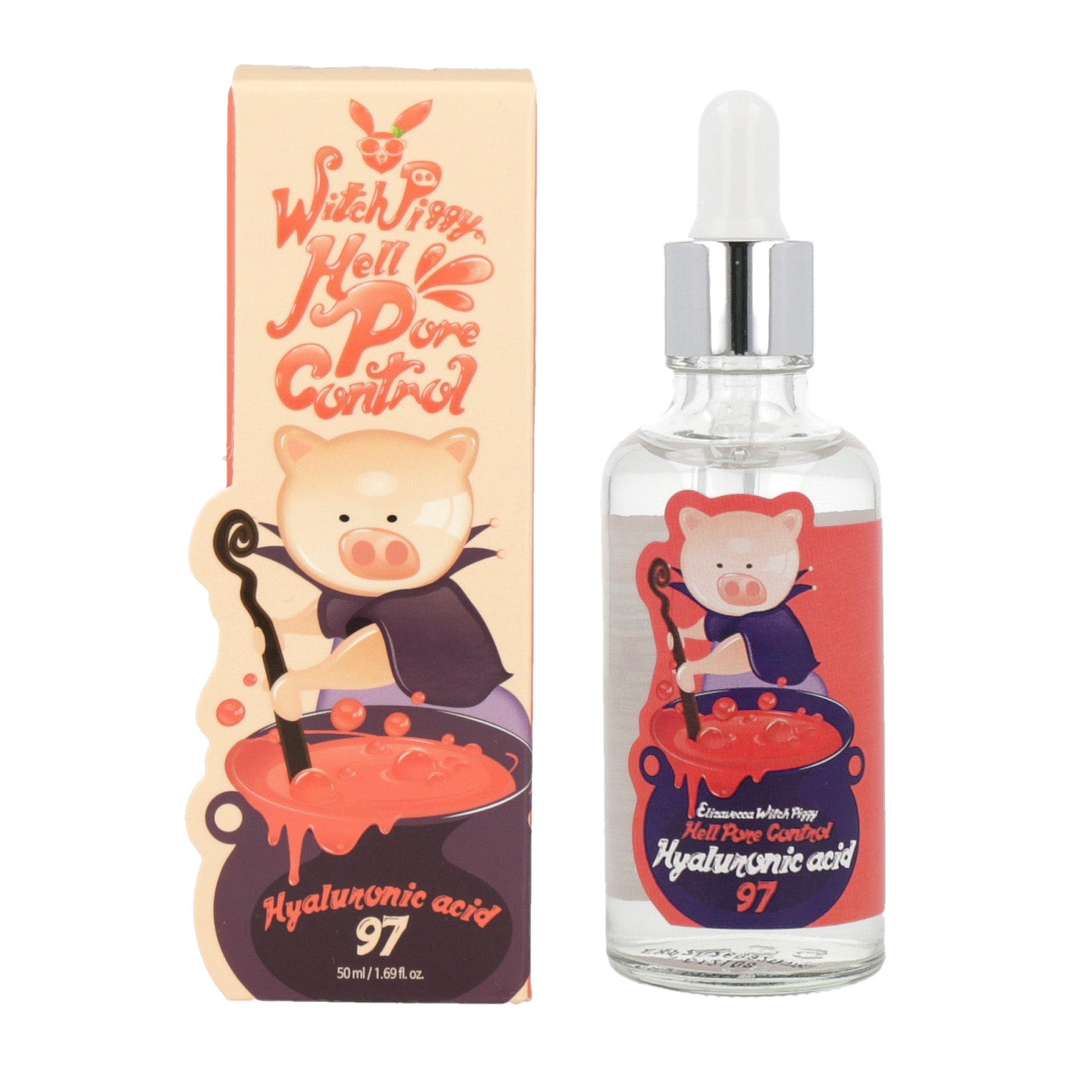 Elizavecca Elizavecca Witch Piggy Hell Pore Control Hyaluronic acid 97% 50ml - hydrating - front bottle shot