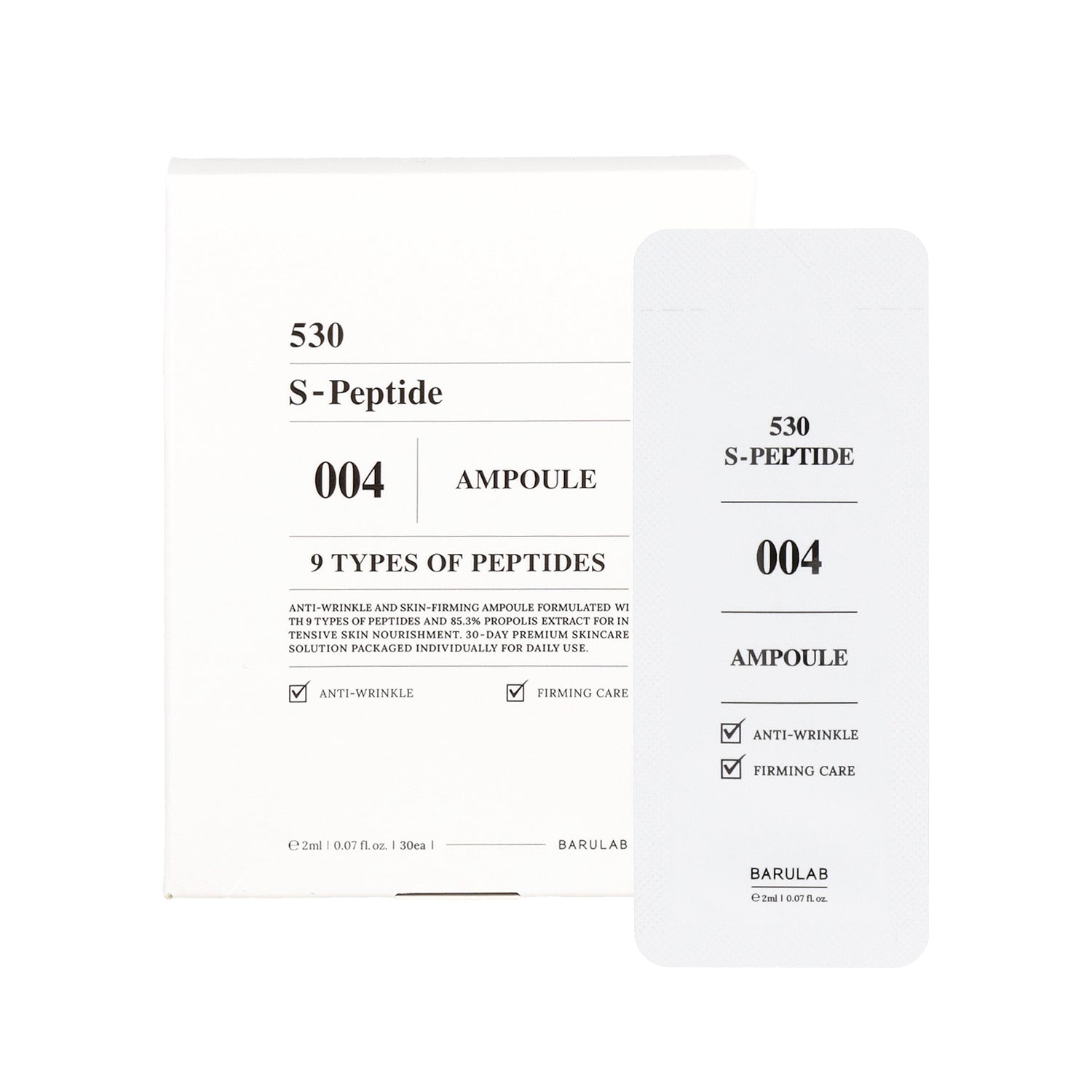 BARULAB BARULAB 530 S-Peptide Ampoule 2ml *30ea - hydrating - front bottle shot