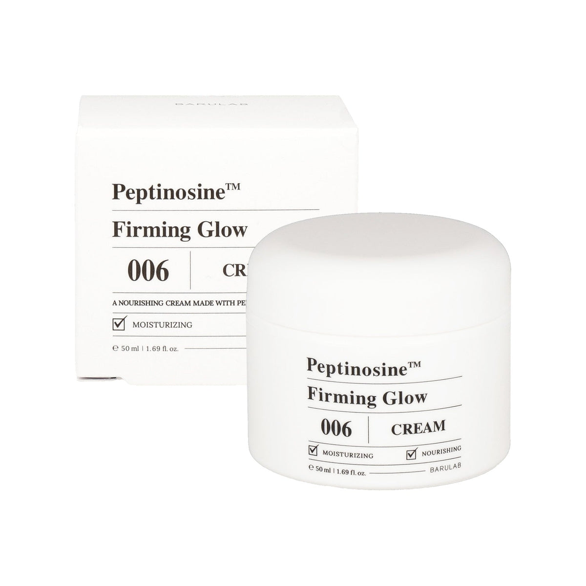 BARULAB BARULAB Peptinosine Firming Glow Cream 50ml - hydrating - front bottle shot