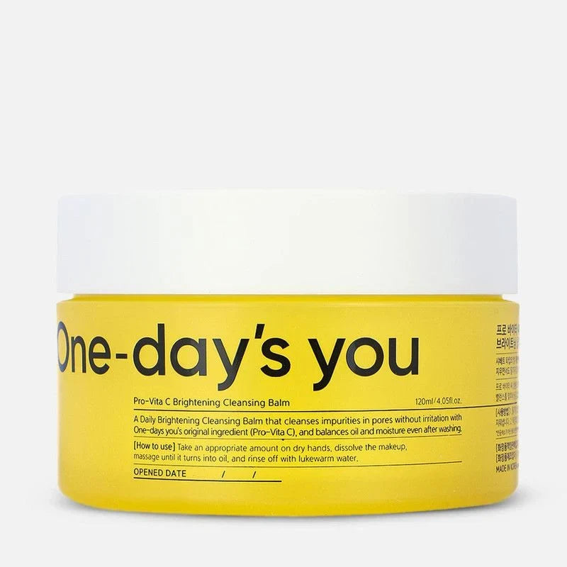 One-day`s you One-day`s you Pro Vita C Cleansing Balm 120ml - hydrating - front bottle shot