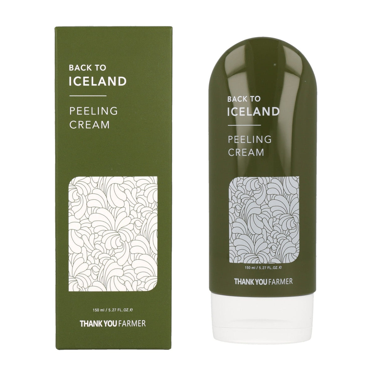 THANK YOU FARMER THANK YOU FARMER Back To Iceland Peeling Cream 150ml - hydrating - front bottle shot