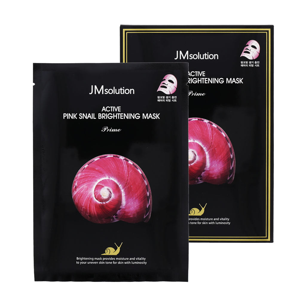 JM Solution JM Solution Active Pink Snail Brightening Mask Prime 10ea - hydrating - front bottle shot