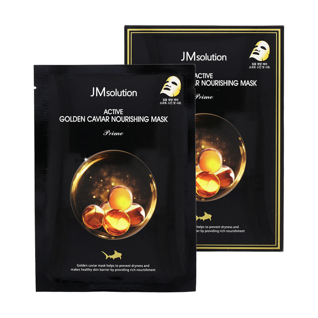 JM Solution JM Solution Active Golden Caviar Nourishing Mask Prime 10ea - hydrating - front bottle shot