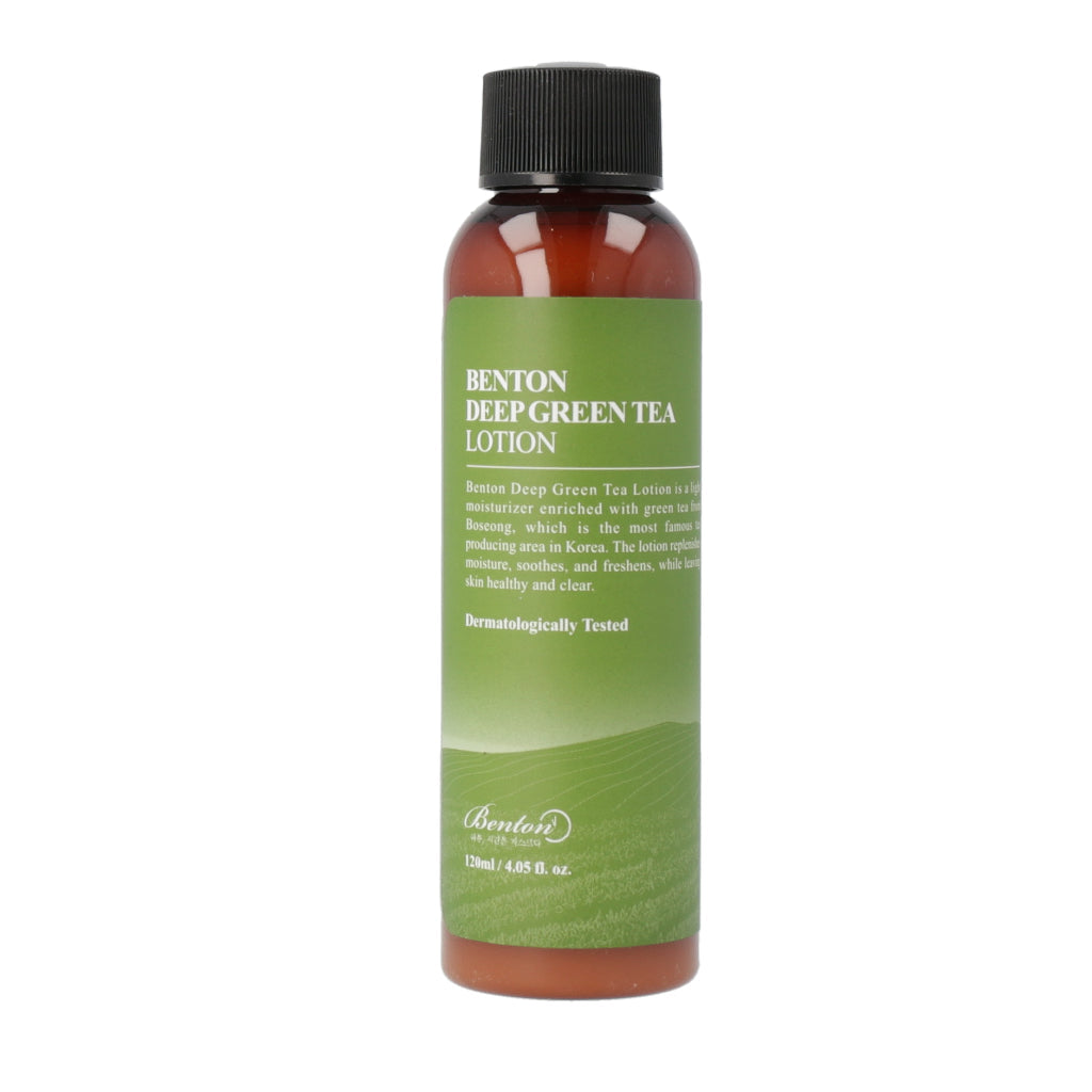 BENTON BENTON Deep Green Tea Lotion 120ml - hydrating - front bottle shot