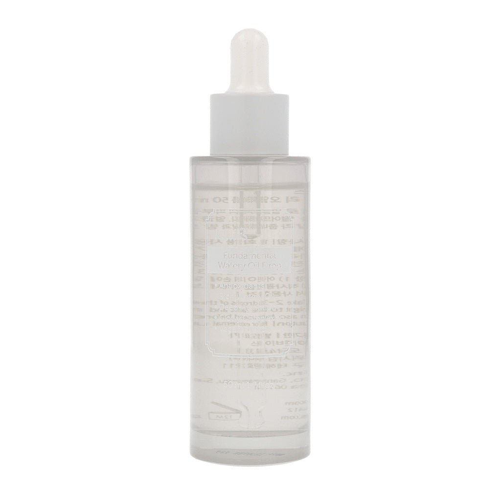dear, klairs dear, klairs Fundamental Watery Oil Drop 50ml - hydrating - front bottle shot