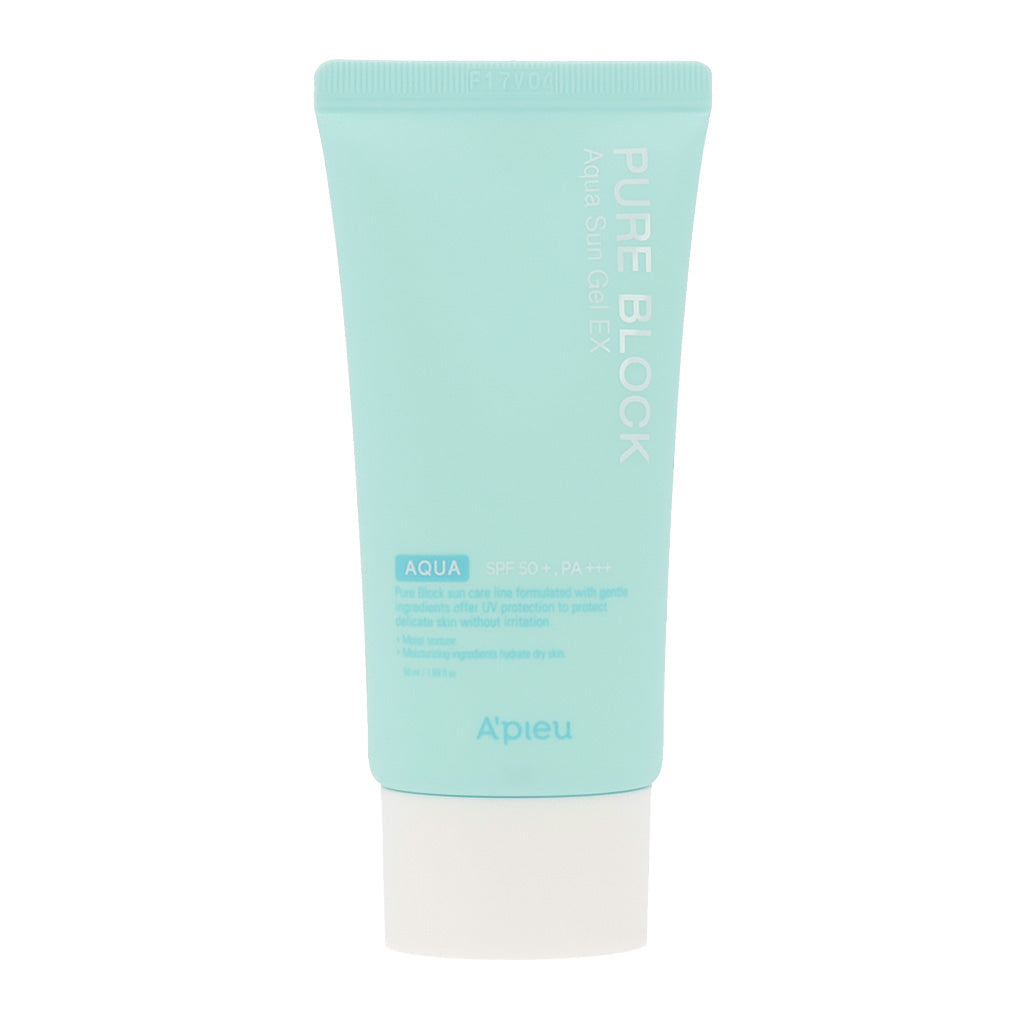 A'PIEU A'PIEU Pure Block Aqua Sun Gel SPF50+ PA+++ 50ml - hydrating - front bottle shot