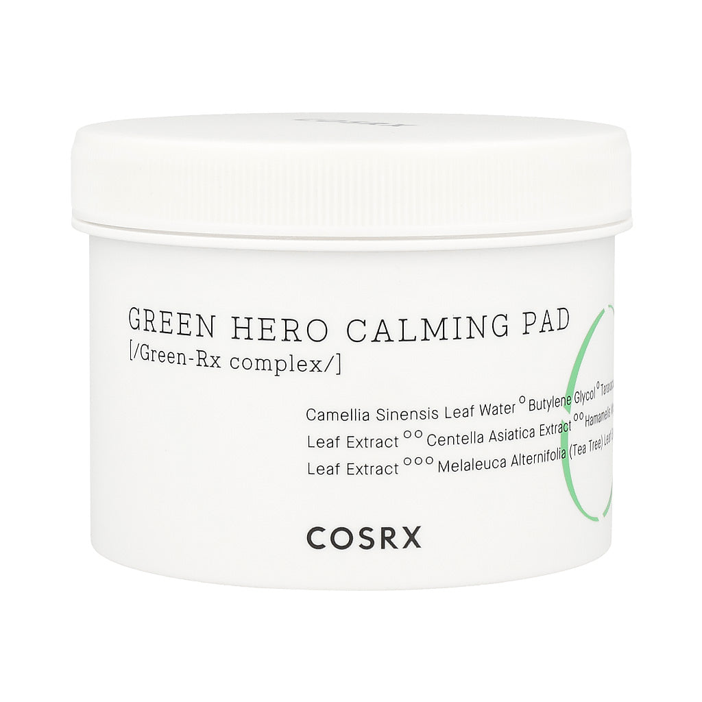 COSRX COSRX One Step Green Hero Calming Pad 70ea - hydrating - front bottle shot