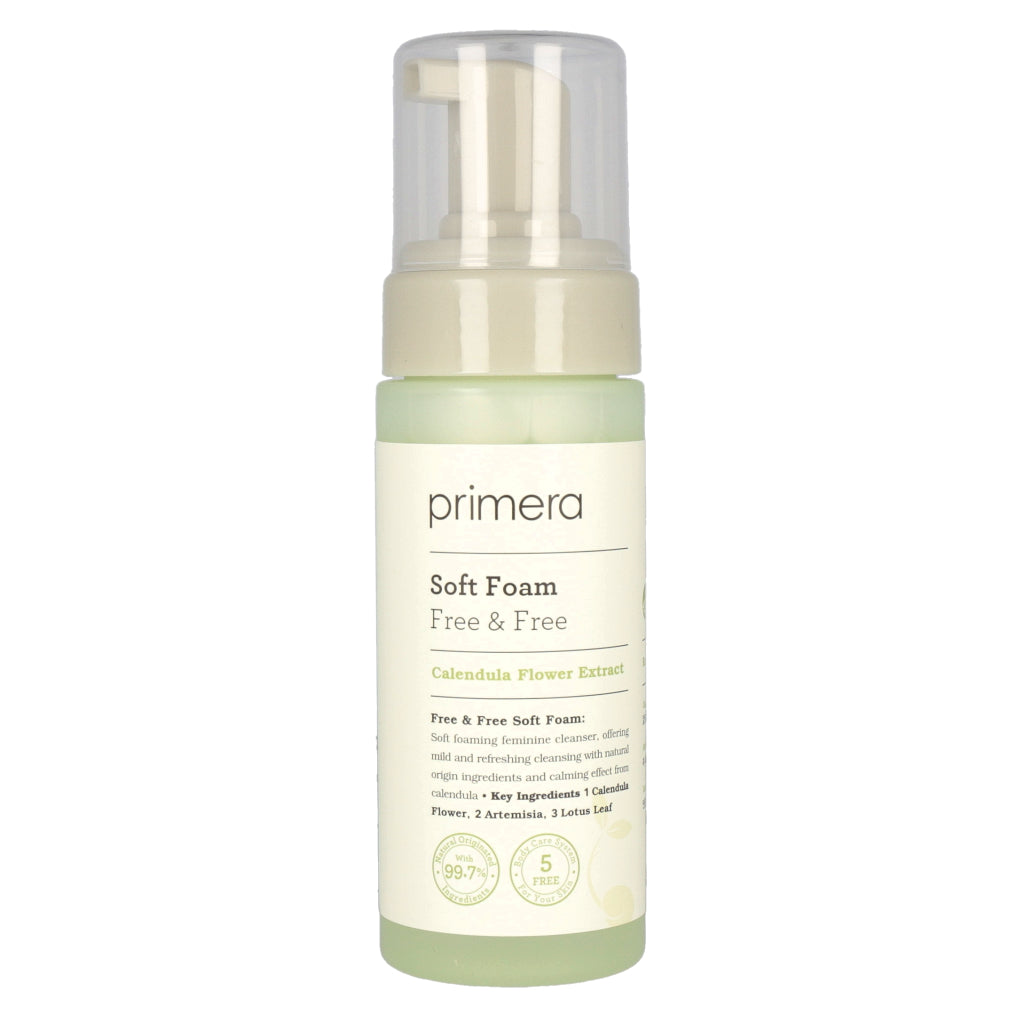 primera primera Free & Free Soft Foam 150ml - cleansing - front bottle shot
