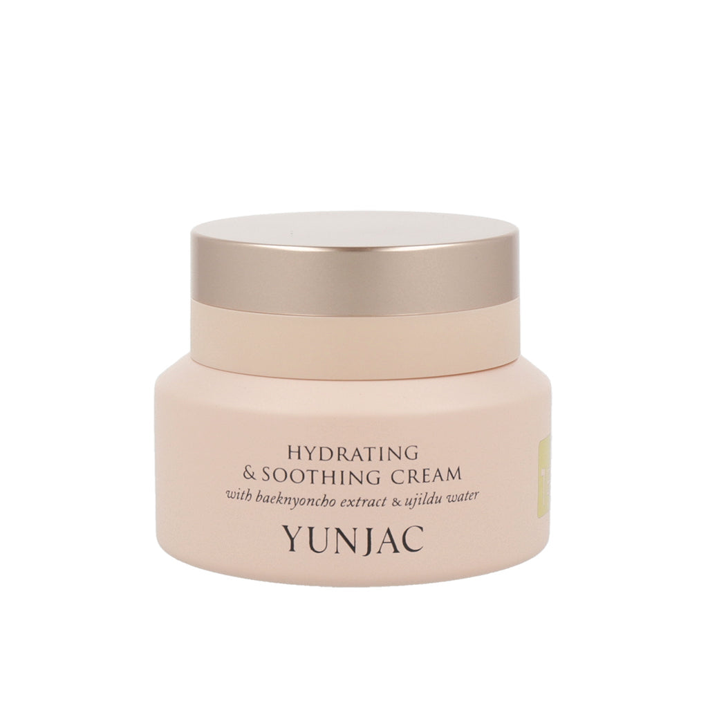 YUNJAC YUNJAC HYDRATING & SOOTHING CREAM WITH BAEKNYONCHO EXTRACT & UJILDU WATER 50ml - hydrating - front bottle shot