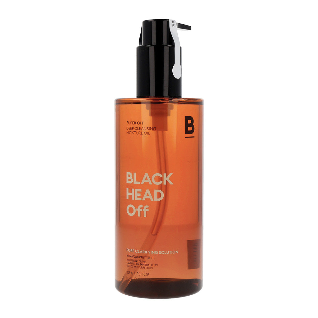 MISSHA MISSHA Super Off Cleansing Oil Blackhead Off 305ml - pore care - front bottle shot