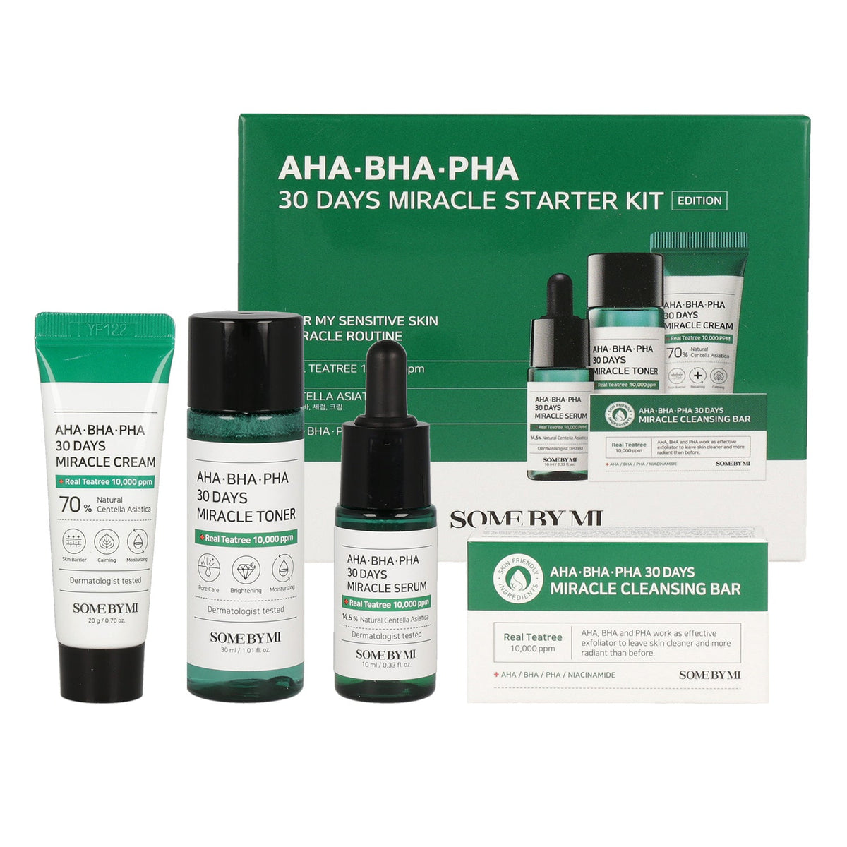 SOME BY MI SOME BY MI  AHA, BHA, PHA 30 Days Miracle Starter Limited Set - cleansing - front bottle shot