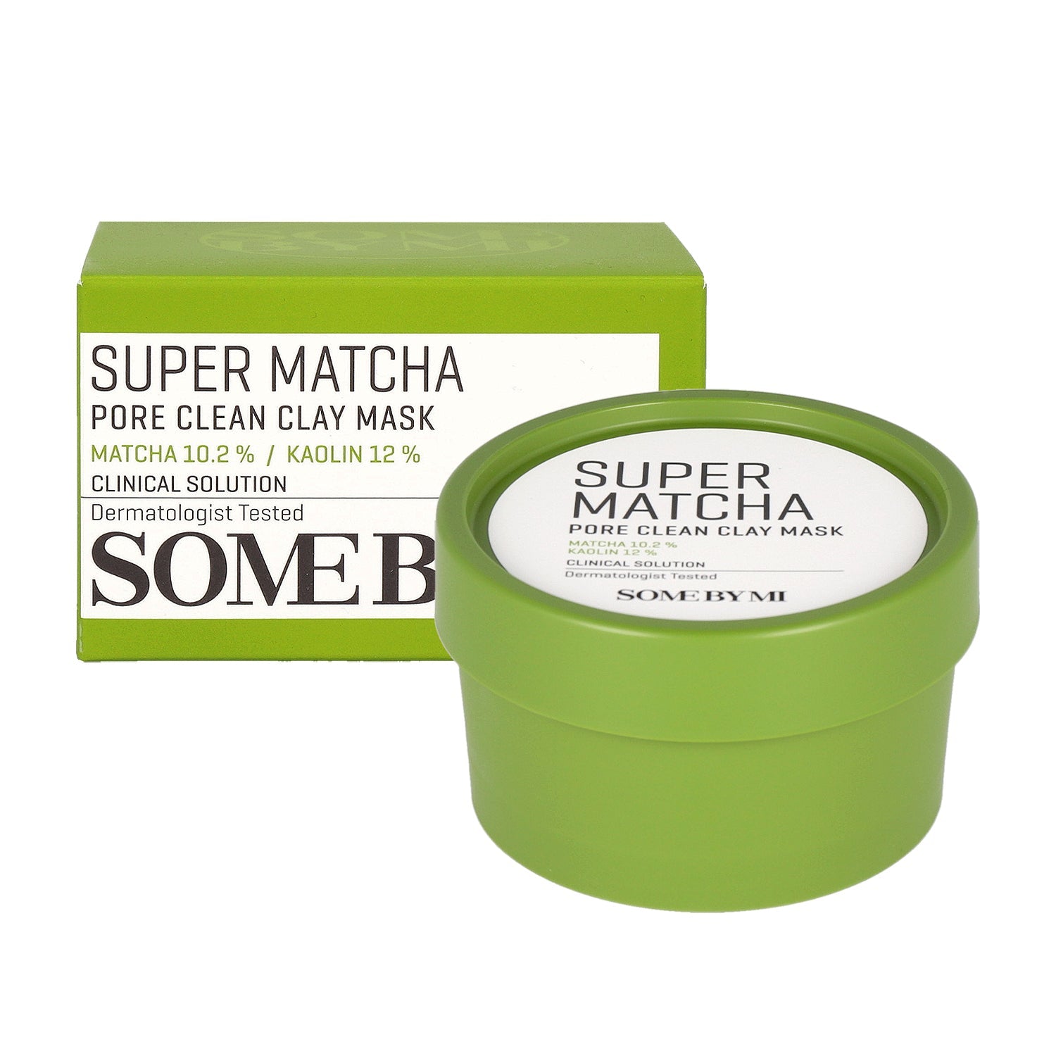 SOME BY MI SOME BY MI Super Matcha Pore Clean Clay Mask 100g - soothing - front bottle shot