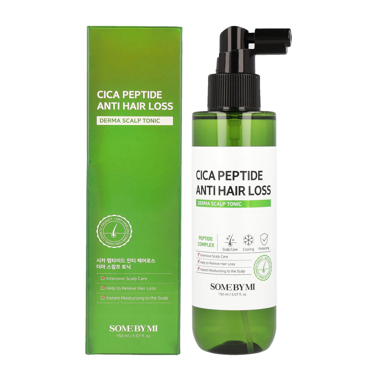 SOME BY MI SOME BY MI Cica Peptide Anti Hair Loss Derma Scalp Tonic 150ml - hydrating - front bottle shot