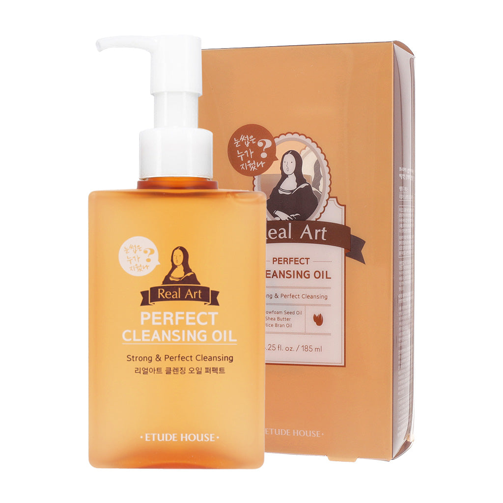 ETUDE ETUDE Real Art Cleansing Oil Perfect 185ml - cleansing - front bottle shot