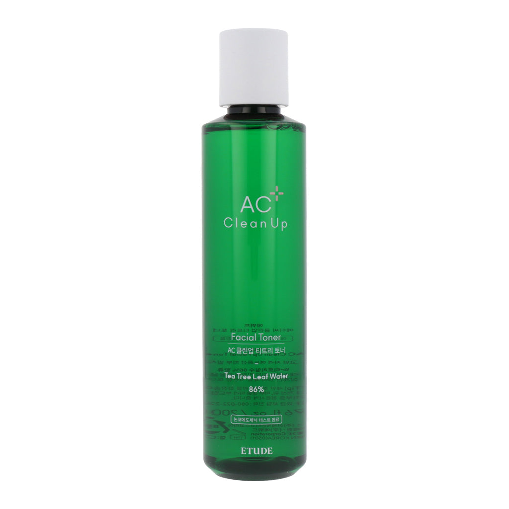 ETUDE ETUDE AC Clean Up Facial Toner 200ml - hydrating - front bottle shot