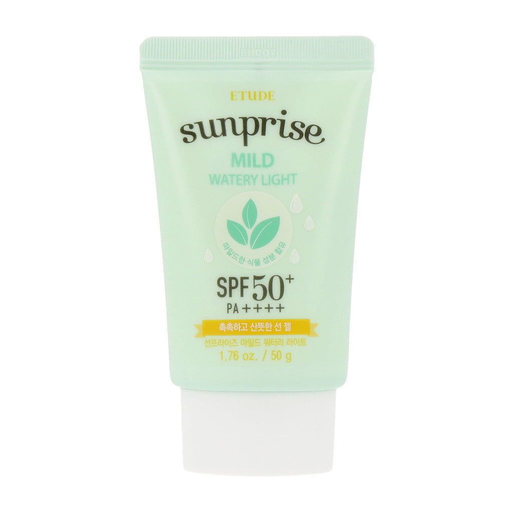 ETUDE ETUDE Sunprise Mild Watery Light SPF50+/PA++++ 50g - sun protection - front bottle shot