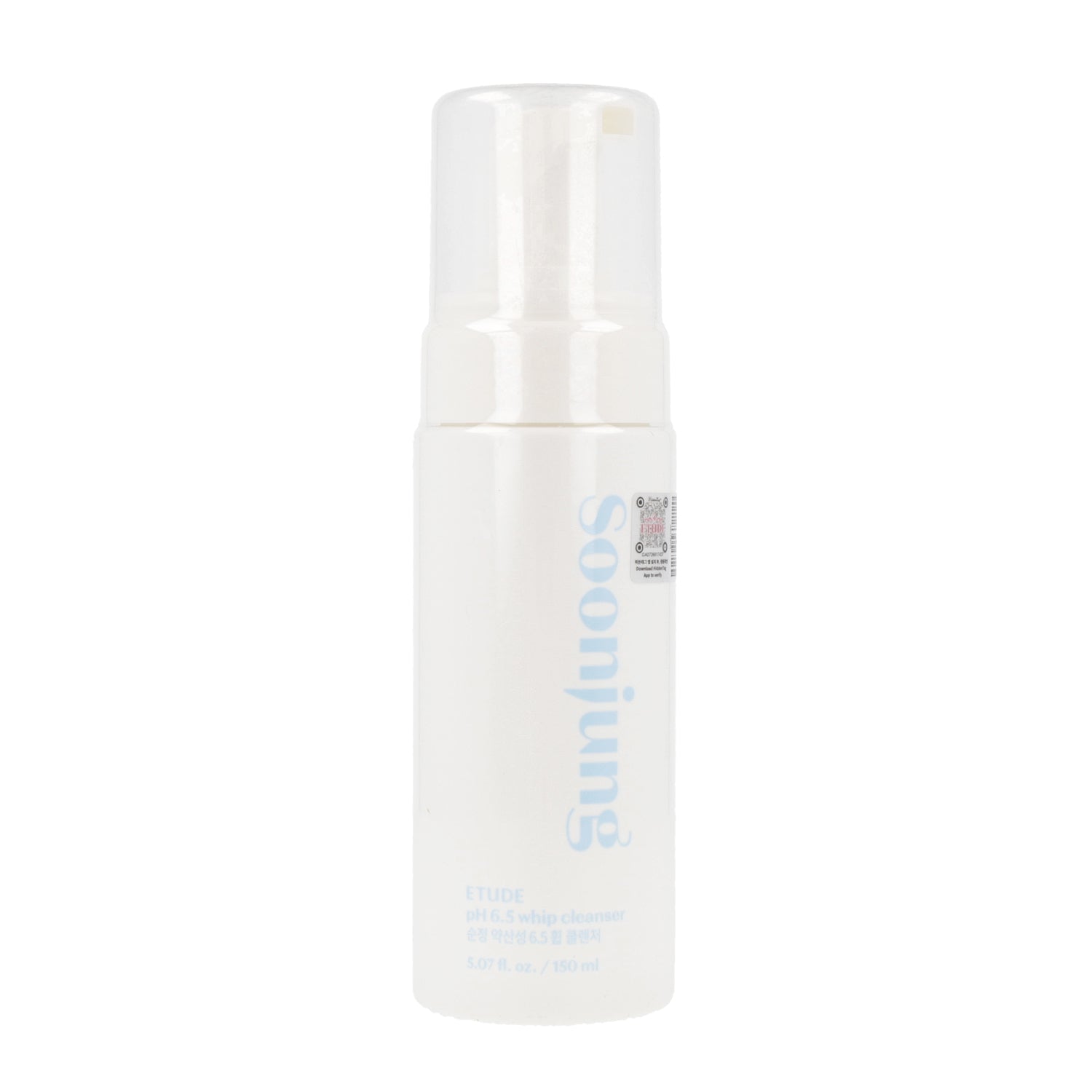 ETUDE ETUDE SoonJung pH 6.5 Whip Cleanser 150ml - soothing - front bottle shot