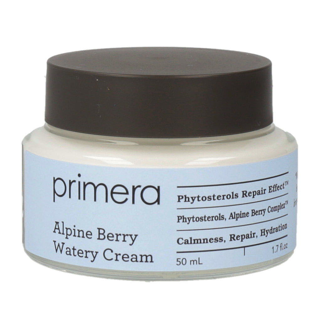 primera primera Alpine Berry Watery Cream 50ml - brightening - front bottle shot