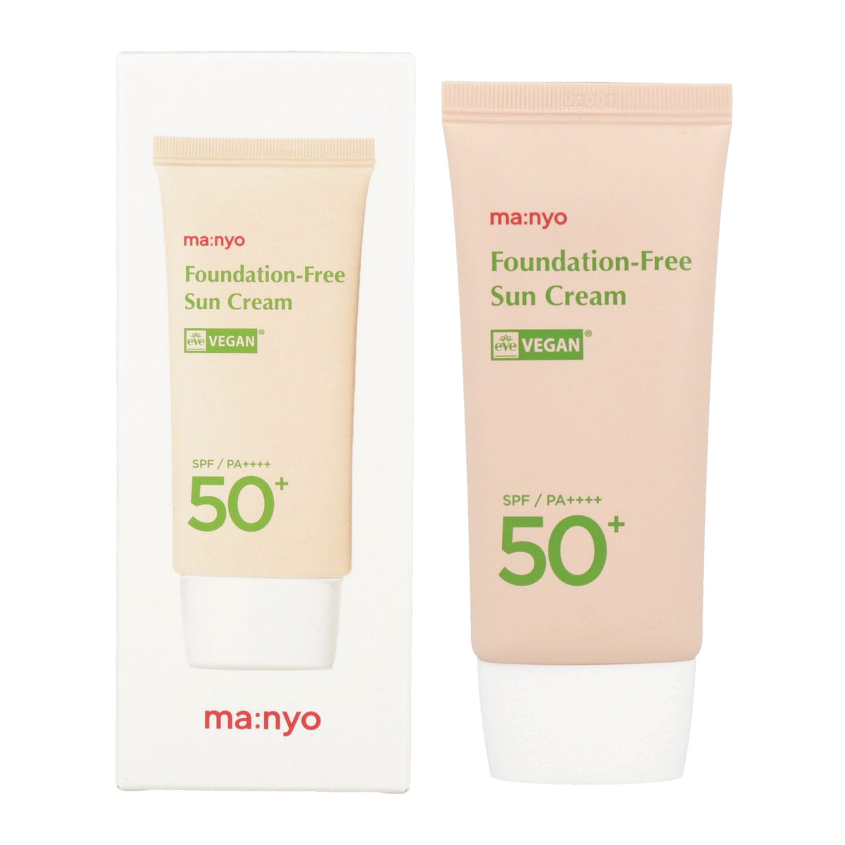 ma:nyo ma:nyo Foundation-Free Sun Cream SPF50+ PA++++ 50ml - sun protection - front bottle shot