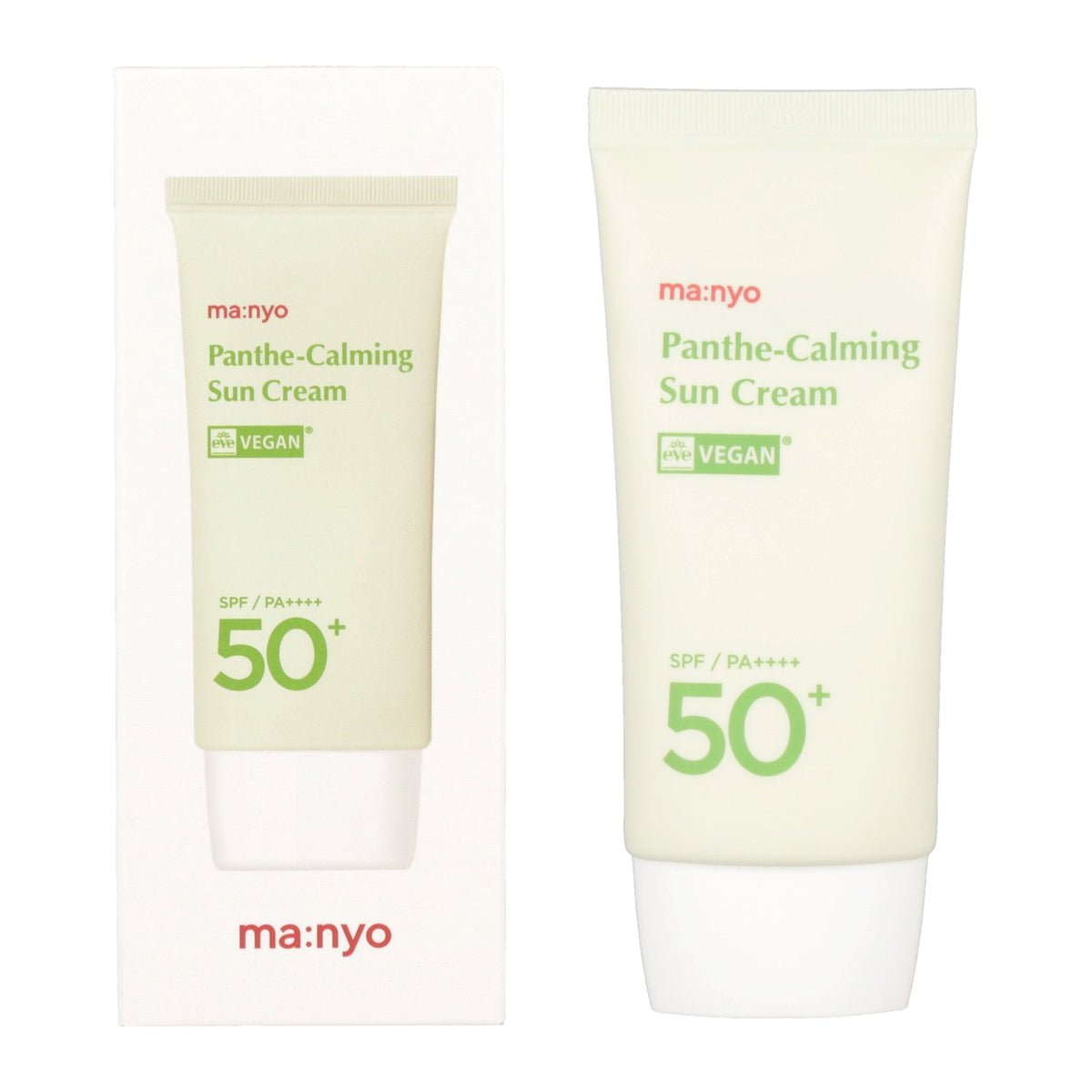 ma:nyo ma:nyo Panthe Calming Sun Cream 50ml SPF50+ PA++++ VEGAN - hydrating - front bottle shot