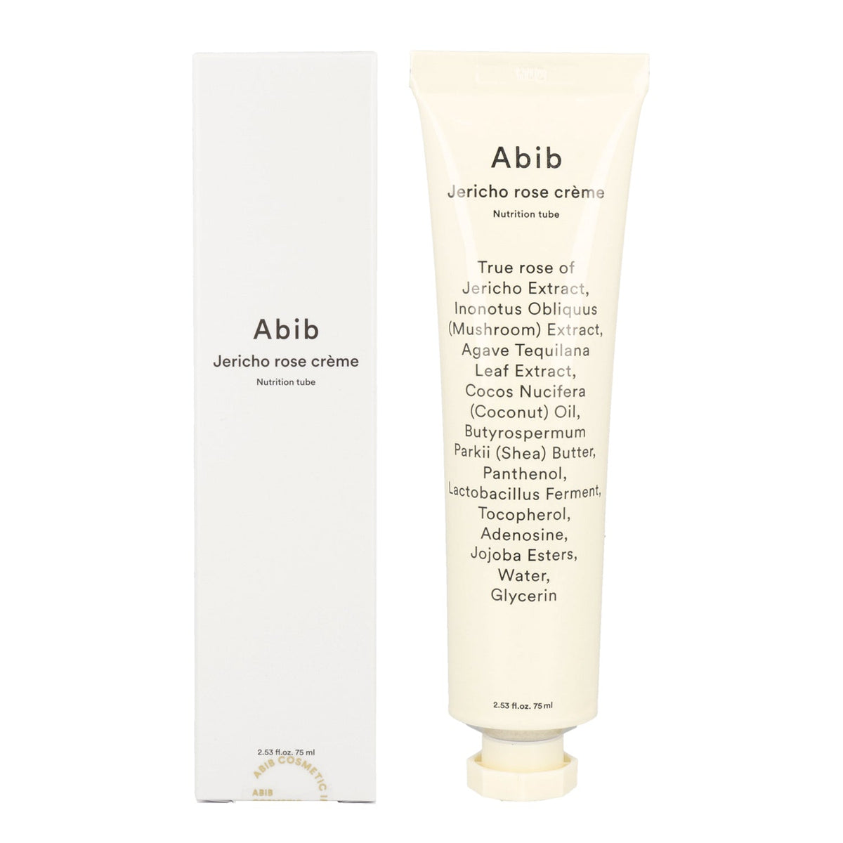 Abib Abib Jericho Rose Creme Nutrition Tube 75ml - hydrating - front bottle shot