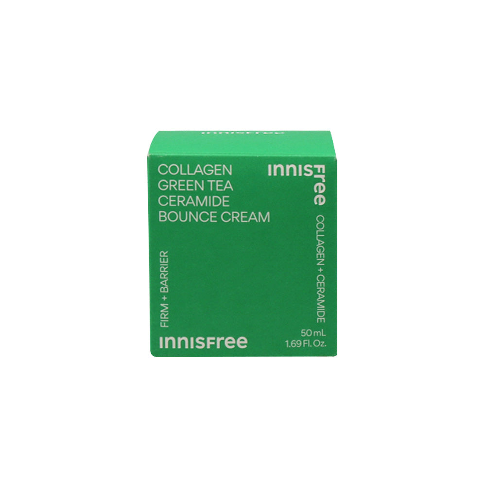 Innisfree Innisfree Collagen Green Tea Ceramide Bounce Cream 50ml - hydrating - front bottle shot