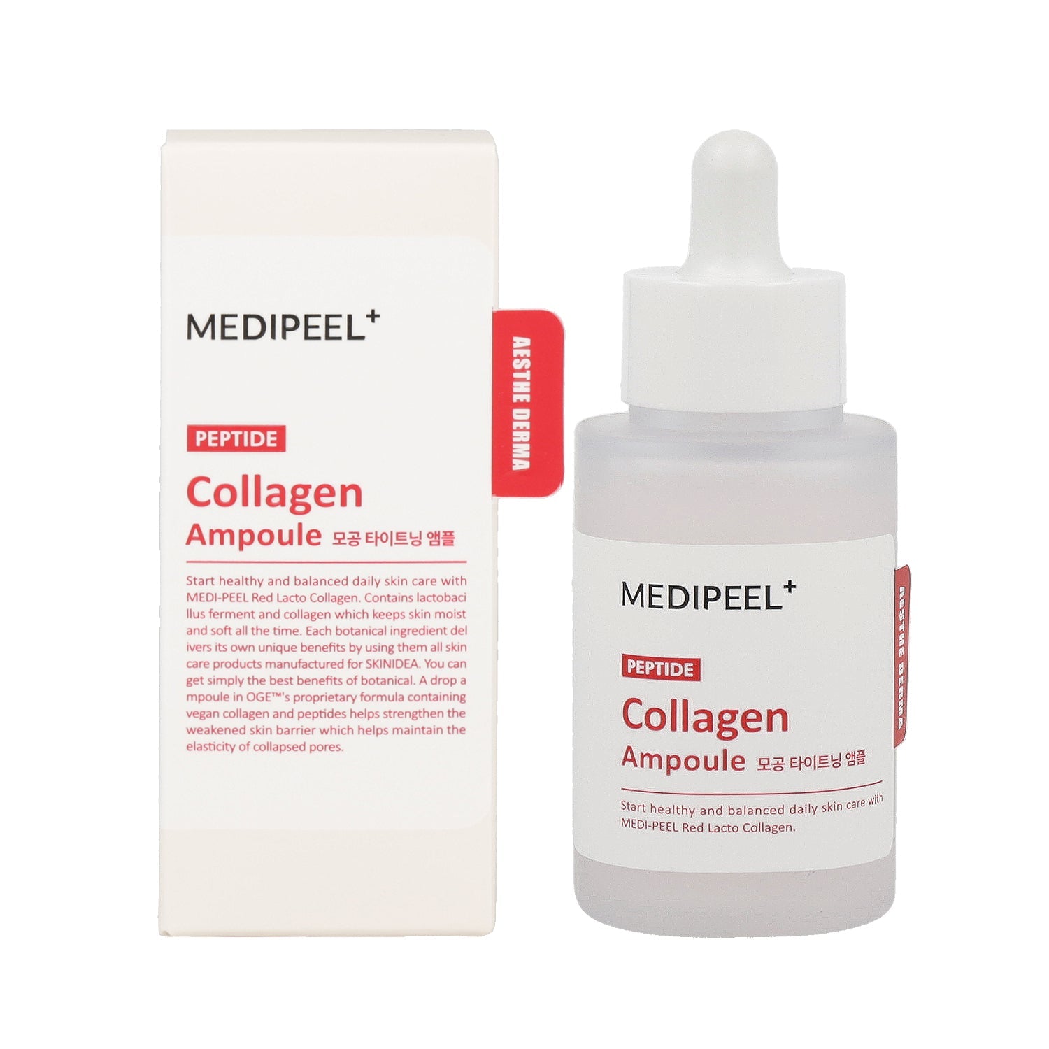 MEDI-PEEL MEDI-PEEL Red Lacto Collagen Tightening Ampoule 50ml - anti-aging - front bottle shot