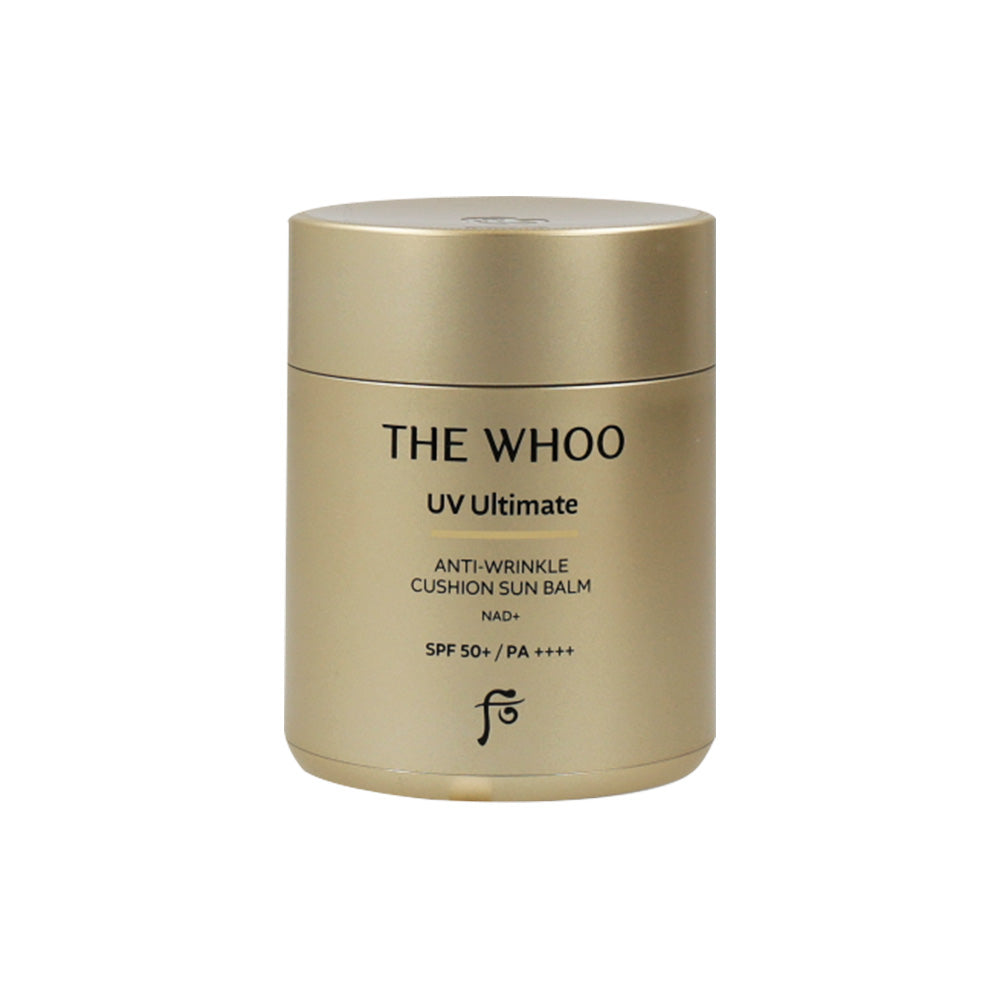 THE WHOO THE WHOO UV Ultimate Anti-Wrinkle Cushion Sun Balm SPF50+ PA++++ 13g - brightening - front bottle shot