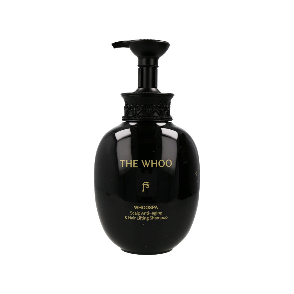 THE WHOO THE WHOO Whoospa Scalp Anti-Aging & Hair Lifting Shampoo 350ml - anti-aging - front bottle shot