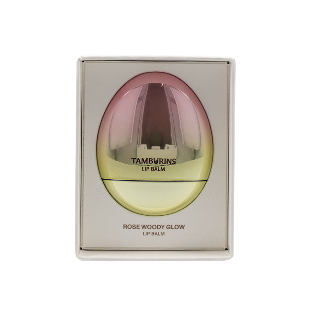 TAMBURINS TAMBURINS Egg Lip Balm Rose Woody Glow 5g - sun protection - front bottle shot
