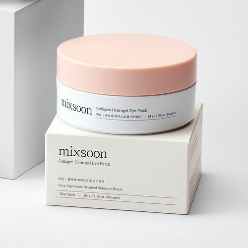 mixsoon mixsoon Collagen Hydrogel Eye Patch 60ea - hydrating - front bottle shot