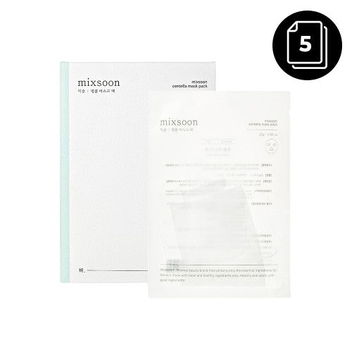 mixsoon mixsoon Centella Mask Pack 25g * 5ea - hydrating - front bottle shot