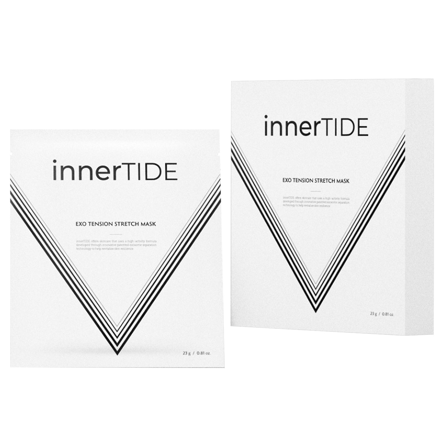 innerTIDE innerTIDE Exo Tension Stretch Mask 5ea - hydrating - front bottle shot