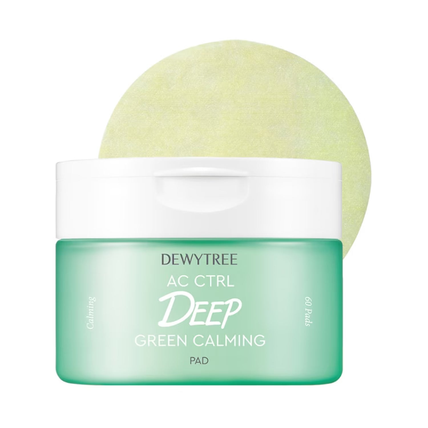 Dewytree Dewytree AC Ctrl Deep Green Calming Pad 180ml (60ea) - soothing - front bottle shot
