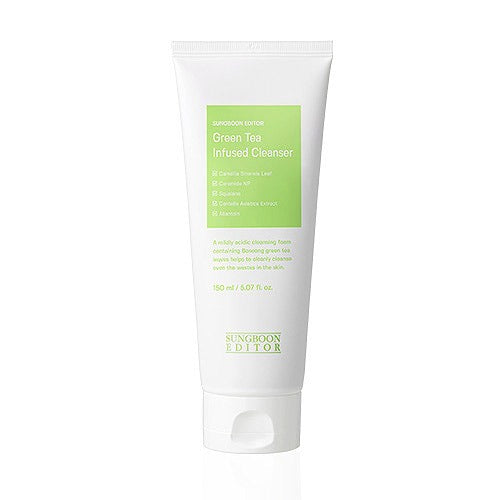 SUNGBOON EDITOR SUNGBOON EDITOR Green Tea Infused Cleanser 150ml - hydrating - front bottle shot