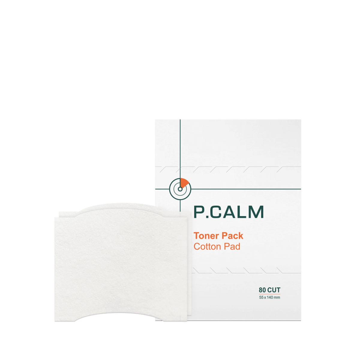 P.CALM P.CALM Toner Pack Cotton Pad 40 Pcs (80 CUT) - daily care - front bottle shot