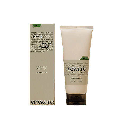 VEWARE VEWARE vegan whipping cleanser 150g - hydrating - front bottle shot