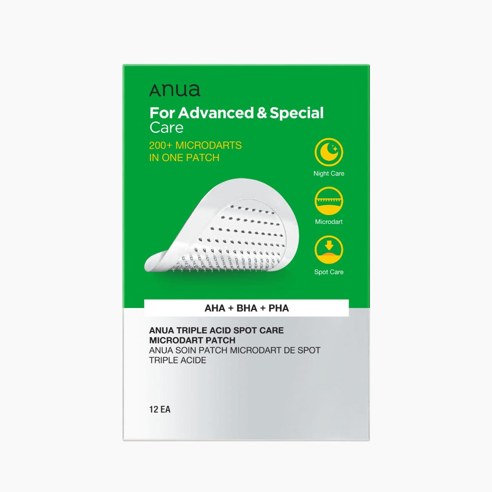 Anua Anua Triple Acid Spot Care Microdart Patch 12ea - soothing - front bottle shot