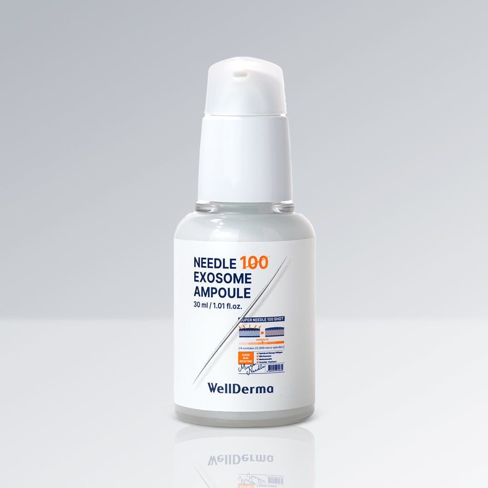 Wellderma Wellderma Needle Exosome Ampoule 100 30ml - hydrating - front bottle shot
