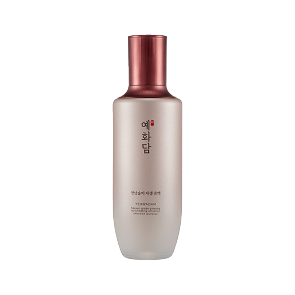 THE FACE SHOP THE FACE SHOP Yehwadam Heaven Grade Ginseng Rejuvenating Emulsion 140ml - hydrating - front bottle shot